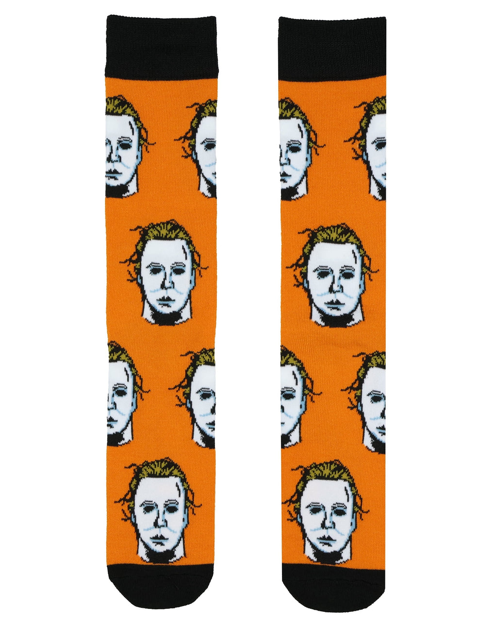 Halloween II Socks Men's Michael Myers 2-Pair Adult Horror Novelty Mid-Calf Crew Socks (Fits Shoe Size 6-12)