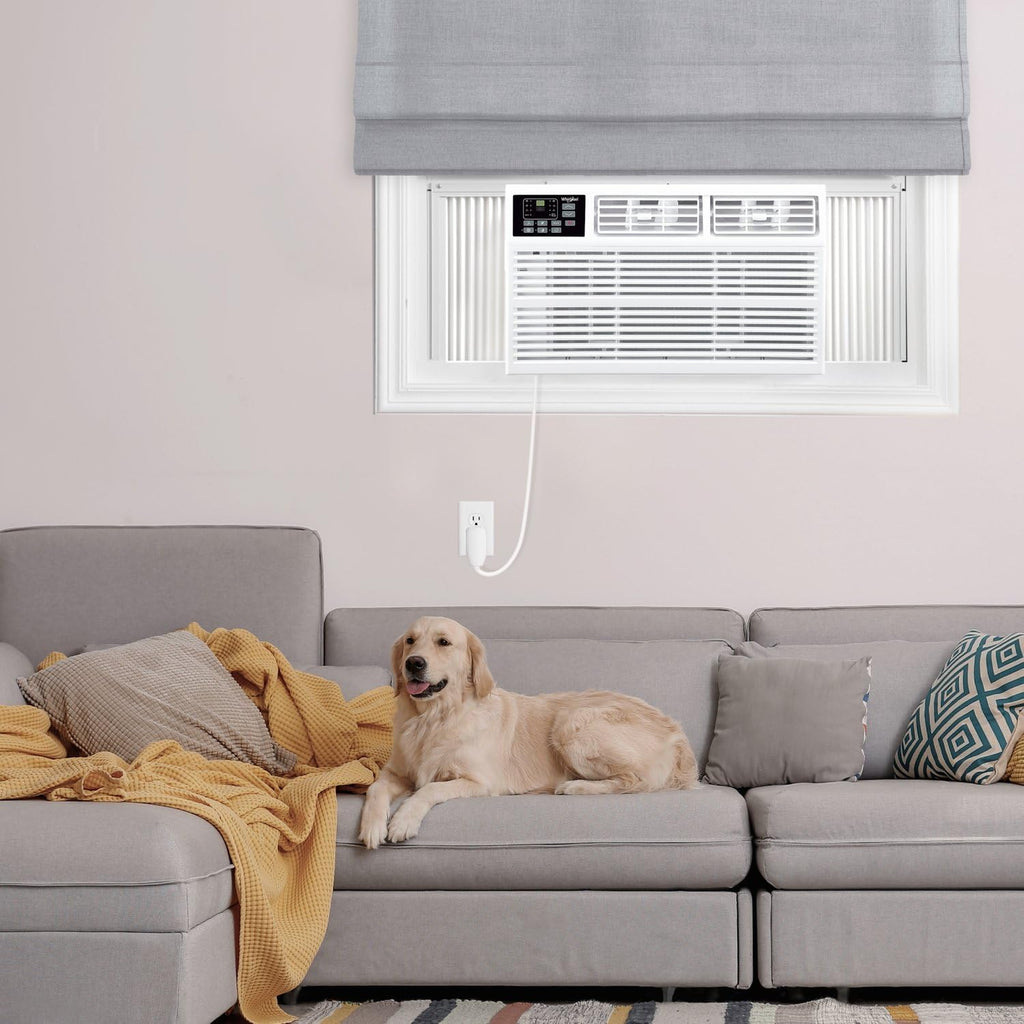 Whirlpool 8,000 BTU Window Air Conditioner With 4,000 BTU Supplemental Heat, Up To 350 Sq. Ft.