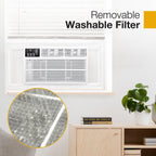 Whirlpool 8,000 BTU Window Air Conditioner With 4,000 BTU Supplemental Heat, Up To 350 Sq. Ft.