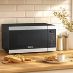 Galanz 0.9 Cu ft Air Fry Countertop Microwave, 900 Watts, Stainless Steel - GSWWD09S1A09B