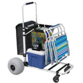 GDLF Foldable Beach Cart With Adjustable Handle, 12-Inch Balloon Wheels, 220 lbs Capacity