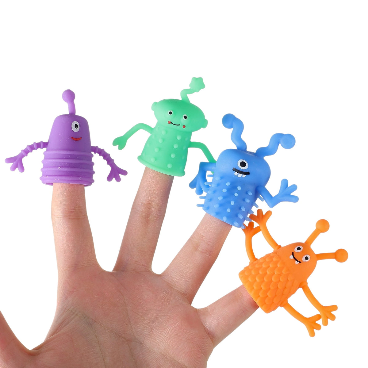 Finger Puppets Party Favors, Multicolor, 8 Count, Halloween by Way To Celebrate