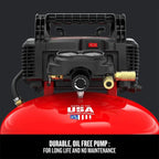 CRAFTSMAN 6 Gallon Oil-Free Pancake Air Compressor With 13 Piece Accessory Kit - CMEC6150K