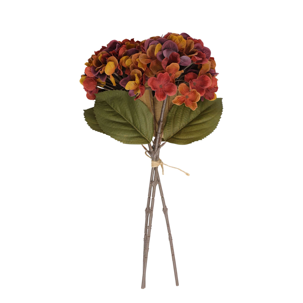 My Texas House Fall Faux Hydrangea Bundle, Burgundy, 20"