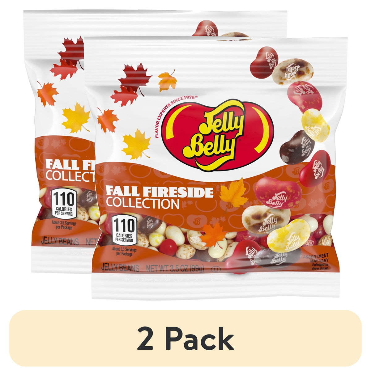 Jelly Belly Fall Fireside Jelly Bean Collection - 3.5 oz Bag - Gourmet Autumn Flavor Mix – Seasonal Candy Assortment