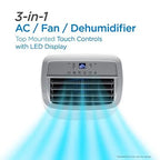 BLACK+DECKER Portable Air Conditioner 8,000 BTU, Up To 350 Sq. Ft. With Remote Control