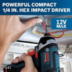 BOSCH 12V Max Cordless Drill/Driver And Impact Driver Combo Kit With 2 Batteries, Charger And Case - CLPK22-120