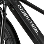 Ozark Trail Electric Fat Tire Bike, 26in, 48V, Class 2, Black, Fits Riders 5ft 2in - 6ft 1in - M.3 Ranger+
