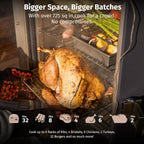 EAST OAK 30 in Outdoor Electric Smoker With Built-In Meat Probe
