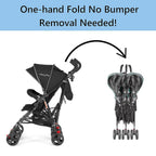 Dream On Me Volgo Twin Umbrella Stroller, Black, 29.50 x 28.50 x 40.00 Inches - 446-BLK
