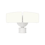 GE Outdoor Security LED Floodlights, Adjustable 2-Head Light with Motion & Dusk to Dawn Sensor, Hardwired, 3500 Lumens