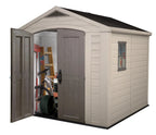 Keter Resin Outdoor Storage Shed, Taupe, 8 x 11 Foot - Factor