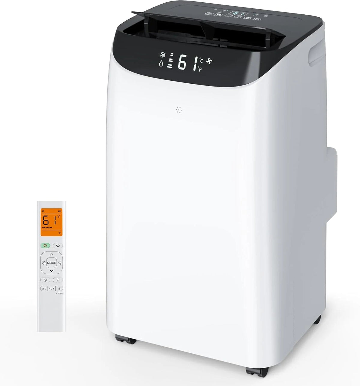 HUMHOLD 14000 BTU Portable Air Conditioner, White - HDPAC-10-A1