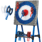 EastPoint Deluxe Steel Frame Axe Throw Target Game Set - 8 Axes