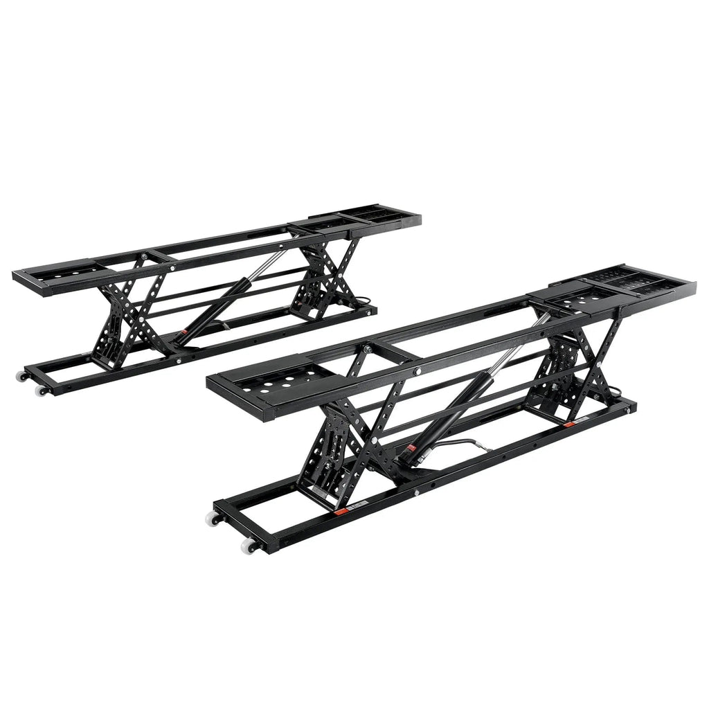 Portable Car Lift System 5000 LBS Carbon Steel Black - 9.06 inch-25.6 inch