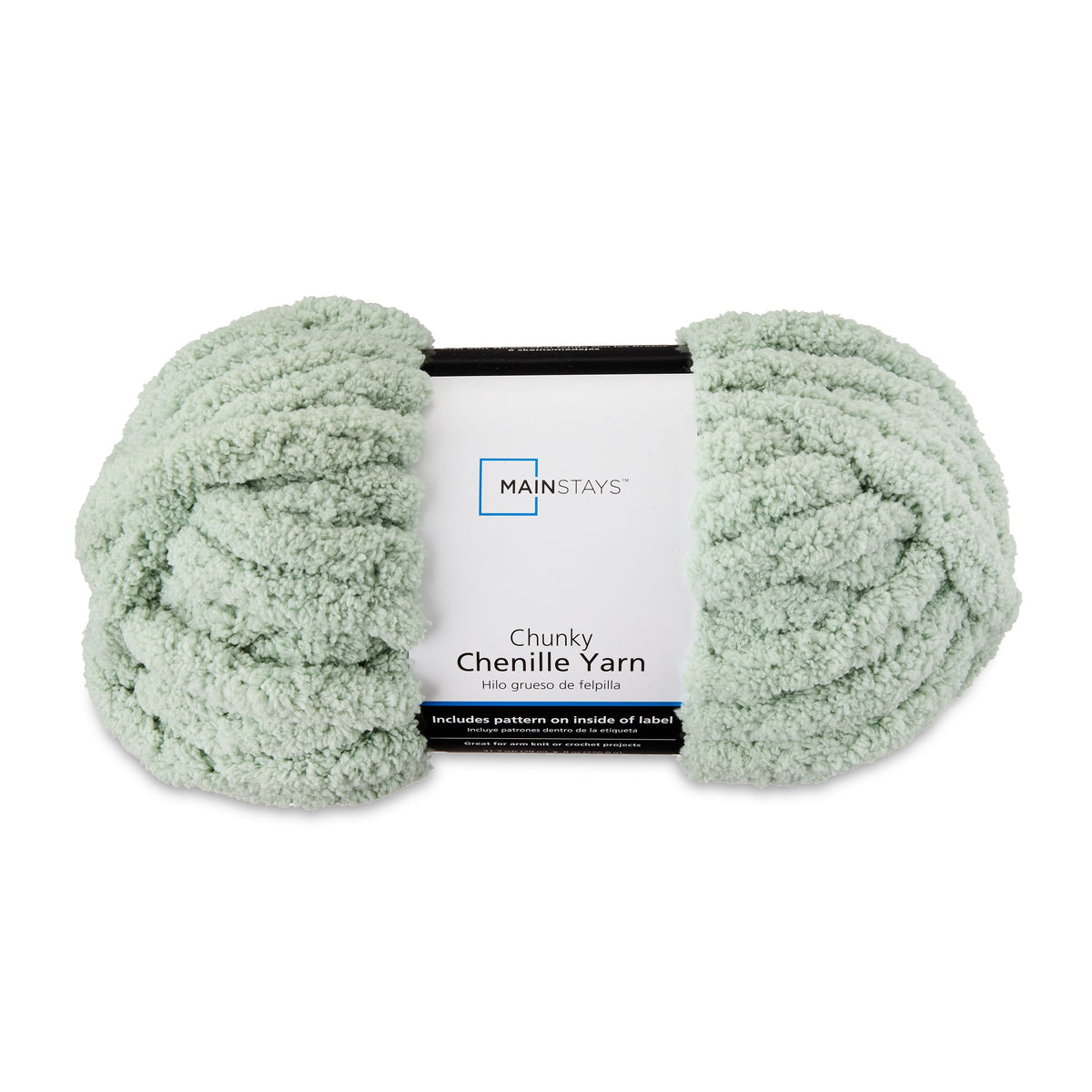 Mainstays Chunky Chenille Yarn, 31.7 yd, 100% Polyester, Super Bulky