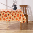 Way To Celebrate Halloween PEVA Tablecloth, Indoor & Outdoor Table 60" x 84" - Pumpkin Toss