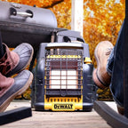 DEWALT Portable Propane Radiant Heater, Yellow - DXH12B