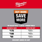 Milwaukee M12 FUEL 3/8 in Cordless Brushless Stubby Impact Wrench, 250 ft lbs Torque, Tool Only