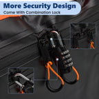 JIOABL 20 Cu ft Rooftop Cargo Carrier Bag,Waterproof Car Roof Bag with 6 Safety Hooks, Anti-Slip Mat, Lock for Cars & SUVs