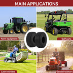 Uforic Set of 2 15x6.00-6 Lawn Mower Turf Tires, Heavy Duty 4 Ply Tubeless Replacement Tires, 570 LBS Max Load Capacity for Riding Lawn Tractors &