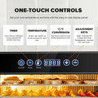 Food Dehydrator, 8 Tiers, 500W Stainless Steel, 30~90C, 24hr Digital Timer