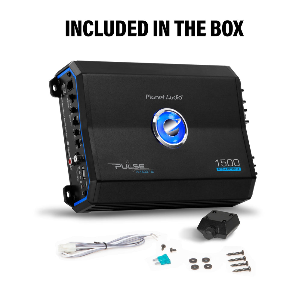 Planet Audio PL1500.1M 1500 Output MOSFET Class A/B Monoblock Car Amplifier