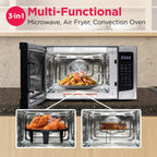 Frigidaire 3-In-1 Countertop Microwave Oven With Air Fryer And Convection, 1.1 Cu. Ft., Stainless Steel