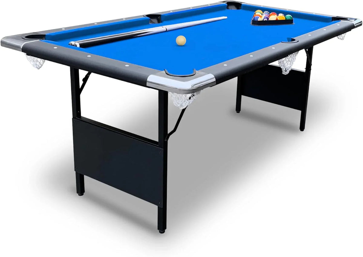 Hathaway Fairmont Portable Pool Table 6 Ft, 76 x 43.25 x 32 in - BG2574