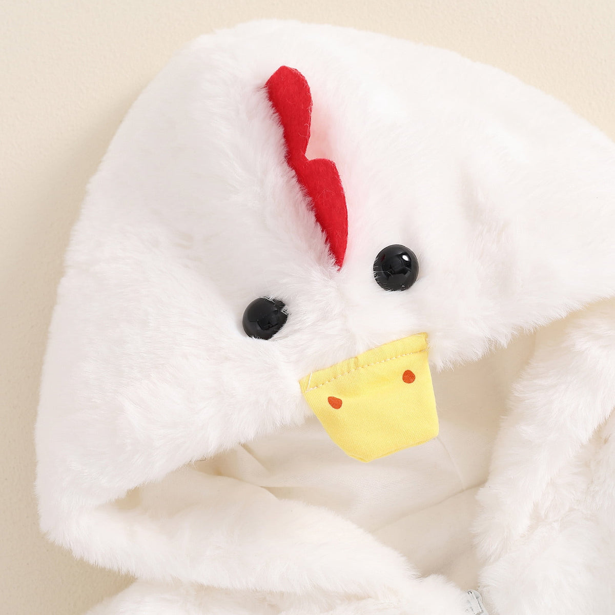 Gunia Baby Chicken Outfit Halloween Costume Toddler Infant Newborn Girl Boy Clothes Sets Flannel Fuzzy Romper Striped Leggings Outfits, Size 0-3 Years