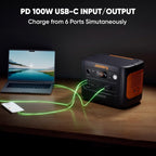Jackery Explorer 1000 v2 Portable Power Station, 1070Wh LiFePO4, 1500W AC, 100W USB-C - Renewed