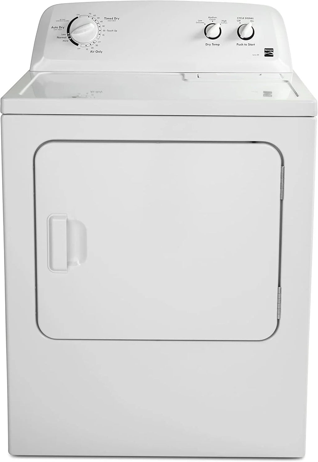 Kenmore Front Load Electric Dryer With Wrinkle Guard, 29in, 7.0 Cu. Ft., White - 62332