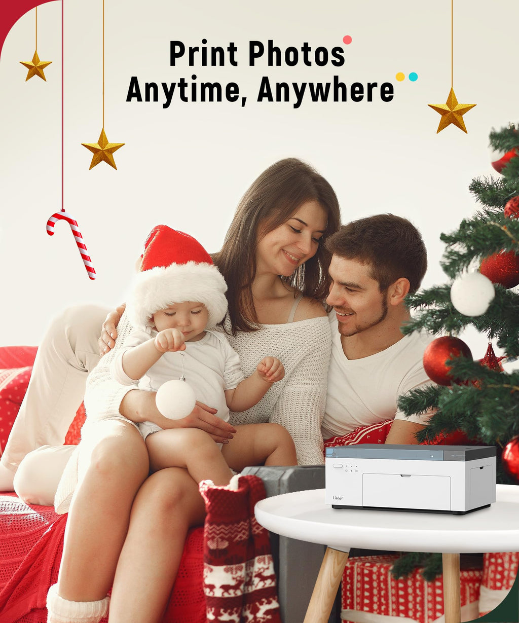 4x6 Photo Printer with Wi-Fi, 100 Sheets, Thermal Dye-Sublimation - Compatible with iPhone and Android