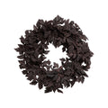 My Texas House Halloween Layered Foliage Wreath, Plum, 24"