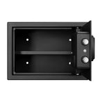 Pen + Gear Safes Model 44E20 with Electronic Lock, Backup Key, 1 Shelf, Black