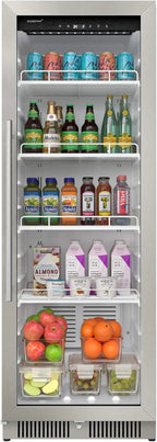 EdgeStar Commercial Beverage Merchandiser, 10.1 Cu. Ft., 22 in Wide, Stainless Steel - VBM101