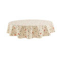 Way To Celebrate Halloween PEVA Tablecloth, For Table 70" Round - Skeleton Pumpkin Head Toss