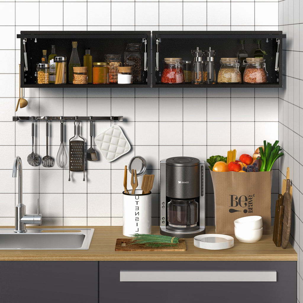 Metal Garage Wall Cabinet with Doors Side with Holes,Wall Mounted Metal Storage Cabinet with Up-Flip Door ,Garage Storage Cabinet for Garage