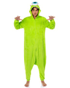 Disney Monsters Inc. Kigurumi Adult Mike Wazowski Costume Union Suit Fleece Onesie Pajama