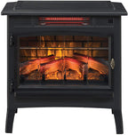Duraflame 3D Black Infrared Electric Fireplace Stove with Remote Control - DFI-5010-01