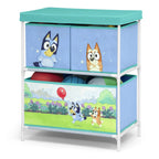 Delta Children Bluey 3-Piece Toddler Bedroom Set With Bed, Chair Desk And Toy Organizer - Blue