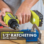 RYOBI 18V ONE+ 2-Tool Combo Kit - 1/2" Drill/Driver and 1/4" Impact Driver