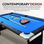 Hathaway Fairmont 6 Ft Portable Pool Table, Blue - BG2574