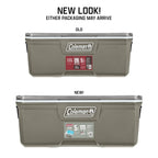 Coleman Classic 120 QT Hard-Sided Ice Chest Cooler, Silver Ash
