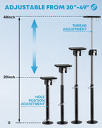 Kohree 4 Pack RV Slide Out Support Jacks with a Flat Top Support Block,Total up to 20,000lb Adjust from 20"-49",Heavy Duty Stabilizer Jacks for