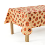 Way To Celebrate Halloween PEVA Tablecloth, Indoor & Outdoor Table 60" x 102" - Pumpkin Toss