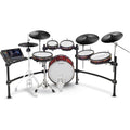 Alesis Strata Prime 10-Piece Electric Drum Set, Red, 20 inch Kick, Mesh Heads - Strata Prime
