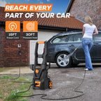 NEXPOW Electric Pressure Washer, 4000 Max PSI 2.6 GPM Power Washer with Foam Cannon, 4 Quick Nozzles & Built-in GFCI Protection for Cars, Driveways