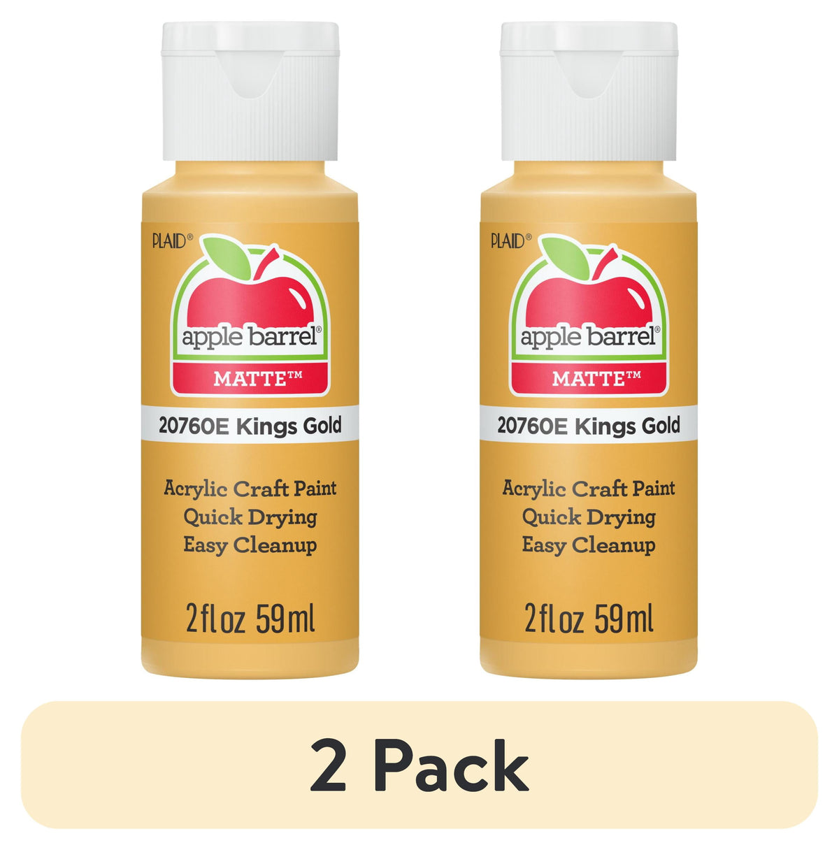 Apple Barrel Acrylic Craft Paint, Matte Finish, 2 fl oz