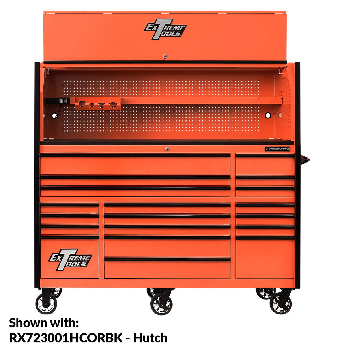 Extreme Tools 72-in x 30-in 19-Drawer Roller Cabinet With 250 lb Drawer Slides - RX723019RC-250